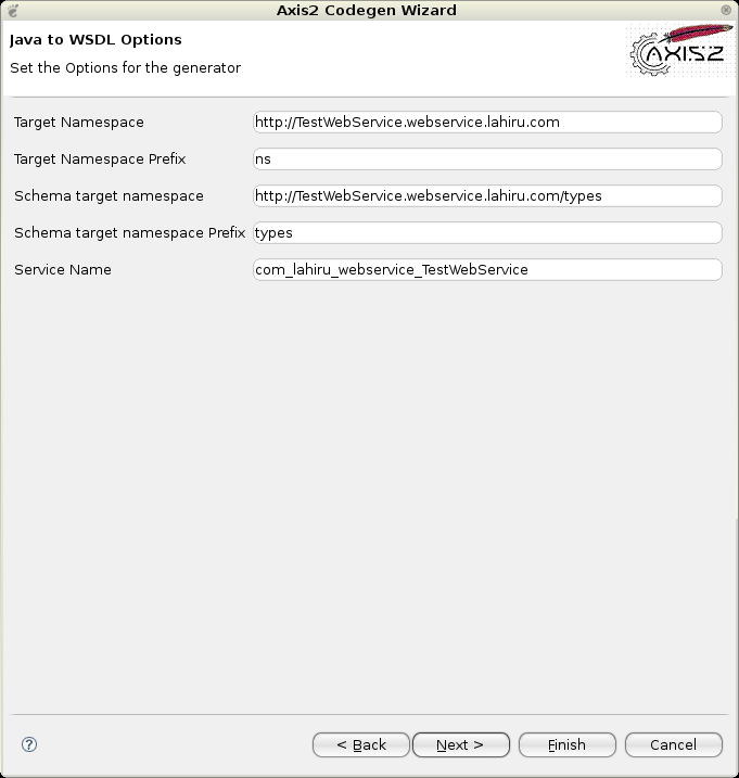 的Java2WSDL-画面2