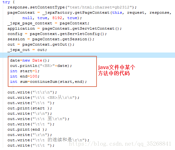 java文件中的代码
