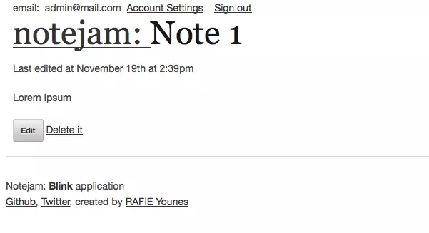 View note page