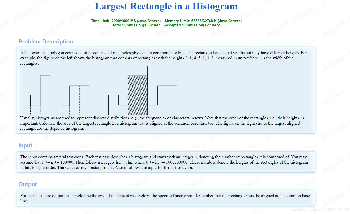 Largest Rectangle in a Histogram（单调栈）-CSDN博客