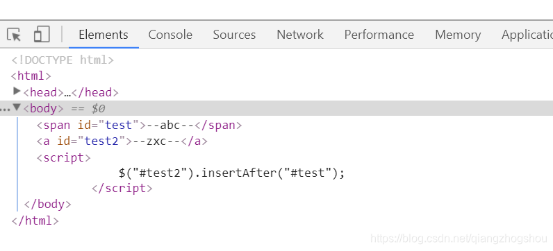 JQuery中的after与insertAfter_jq 在指定html 位置 ::after样式-CSDN博客