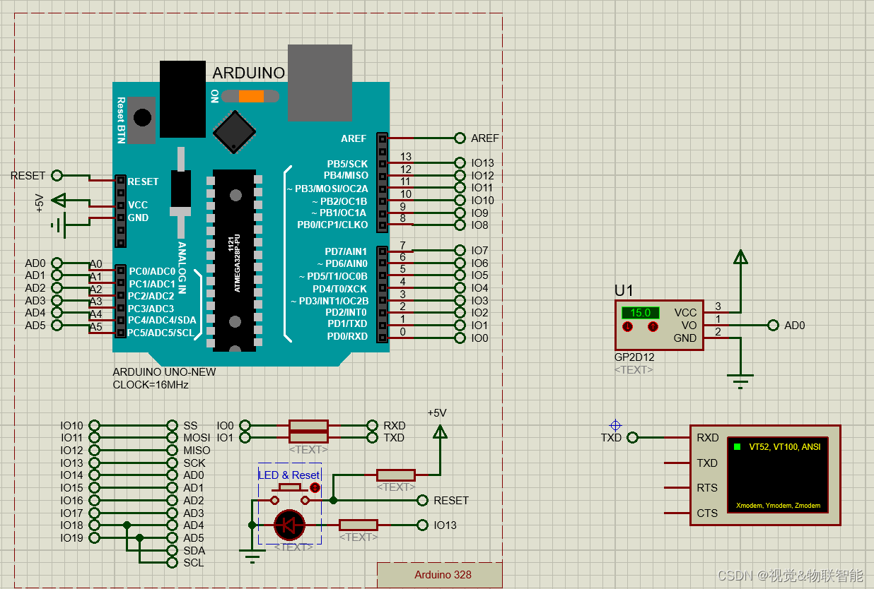 Arduino与Proteus仿真实例-GP2D12红外测距传感器驱动仿真-CSDN博客