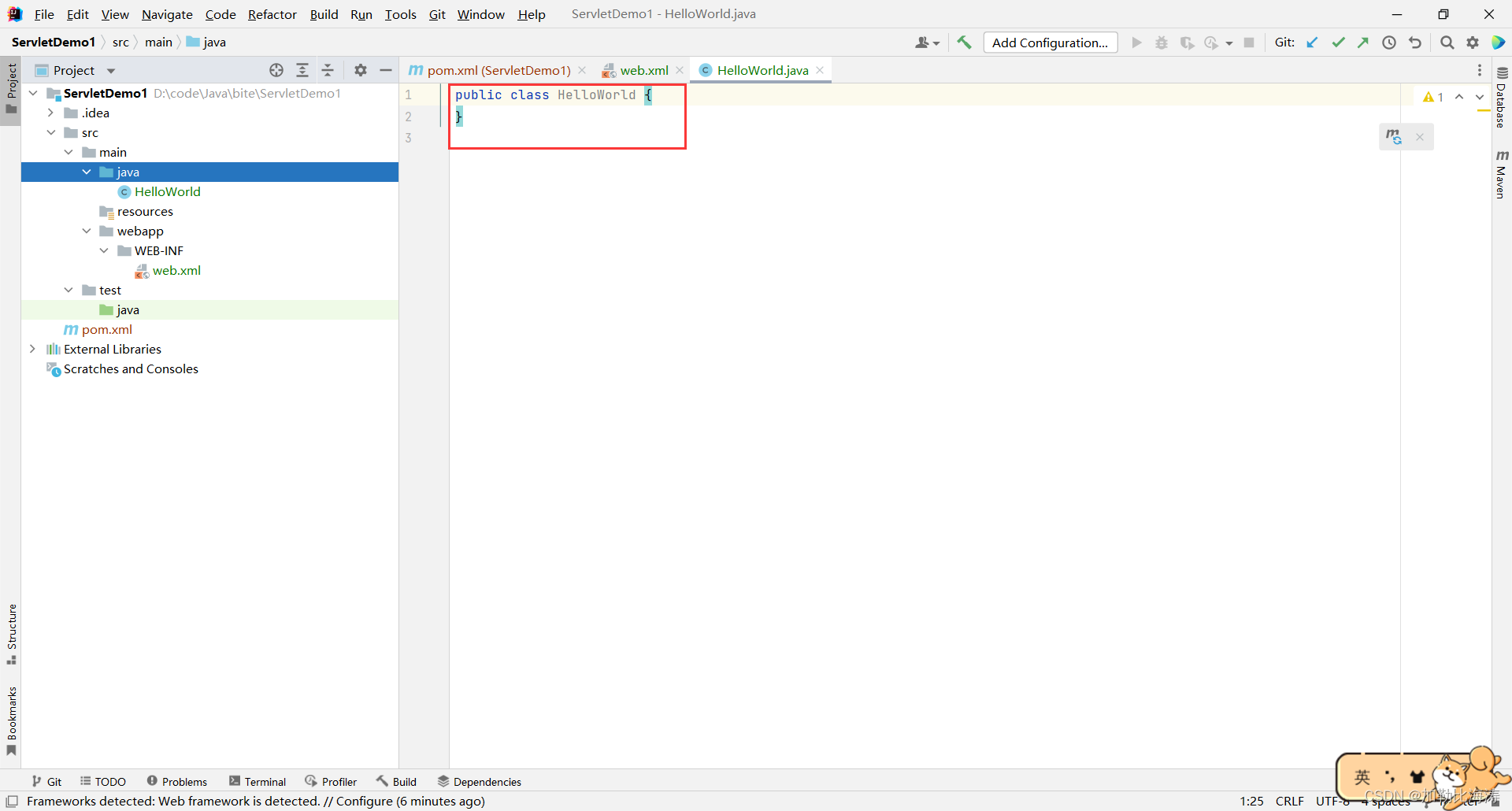 Java Web 实战 21 - 用 Servlet 实现一个Hello World_servlet实战-CSDN博客