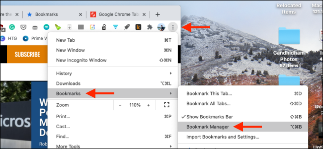 Open Bookmark Manager