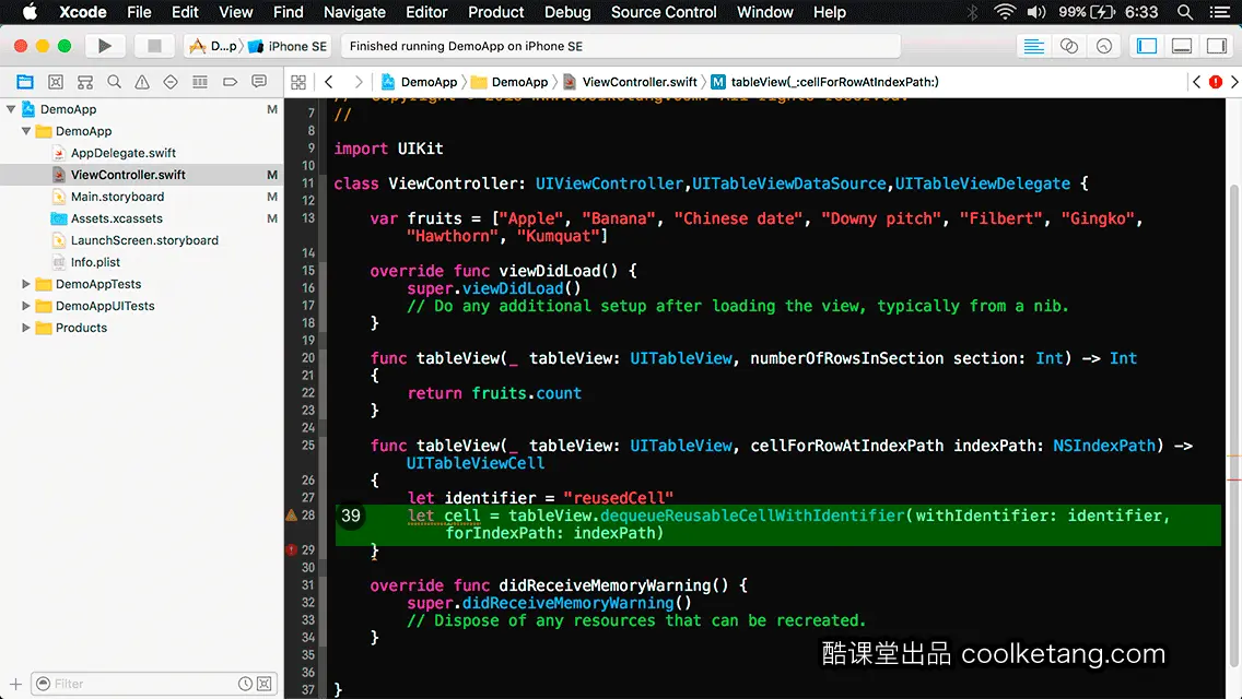 互动教程 for Xcode9 & Swift4-酷课堂