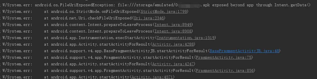 FileUriExposedException