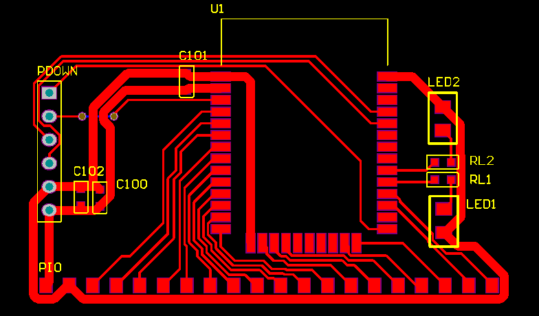 ▲ 单片版快速制版PCB图