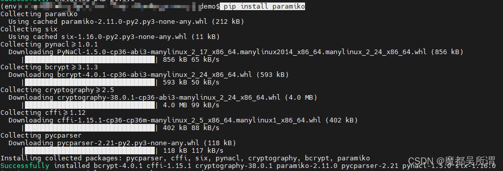 [python]ModuleNotFoundError: No module named ‘paramiko ...