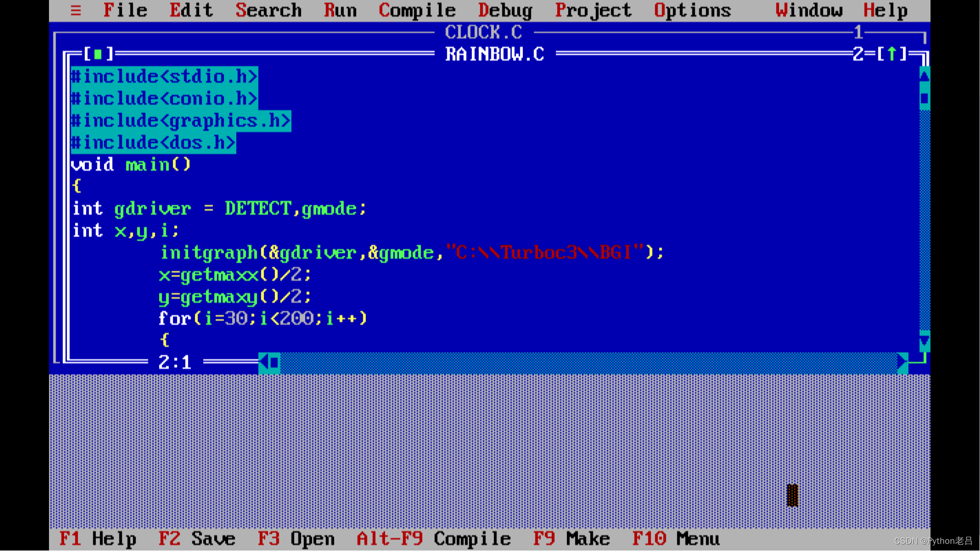 Turbo C++编译并运行 C语言程序-CSDN博客