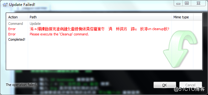 处理svn不能执行cleanup命令的方法