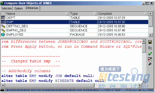 oracle compare user objects,PLSQL之compare user objects和compare table ...