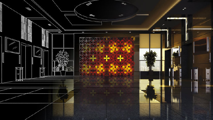 光绘墙面，带给你魔性十足的空间