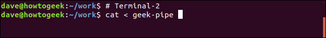 cat < geek-pipe in a terminal window