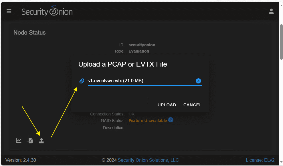 将 Windows Server 的日志文件导入 Security Onion
