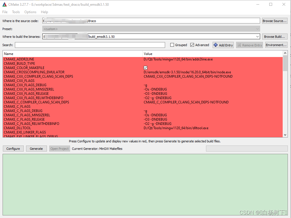 qt 4.8: qscriptdebuggercodeviewinterface class... Qt+三维学习笔记(三) DRACO编译(win10+mingw11.2.0_x64+emsdk3.1.50)-CSDN博客