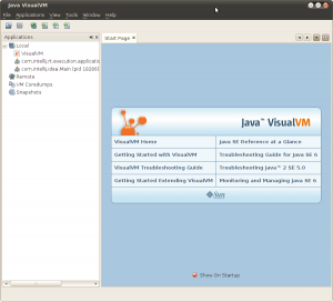 VisualVM Main Frame VisualVM Main Frame