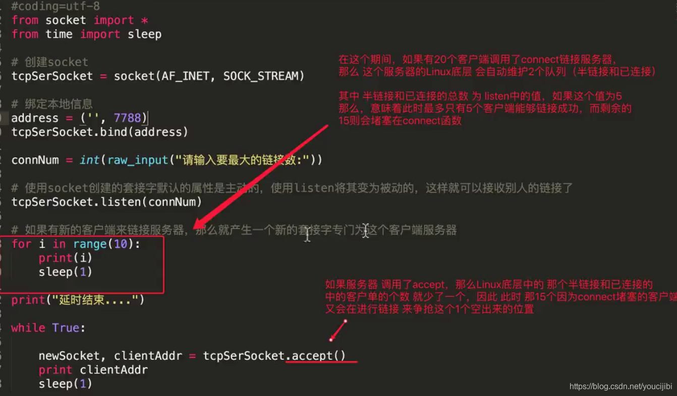 Listen Python Python中使用tcp时关于Listen的理解_python listen-CSDN博客