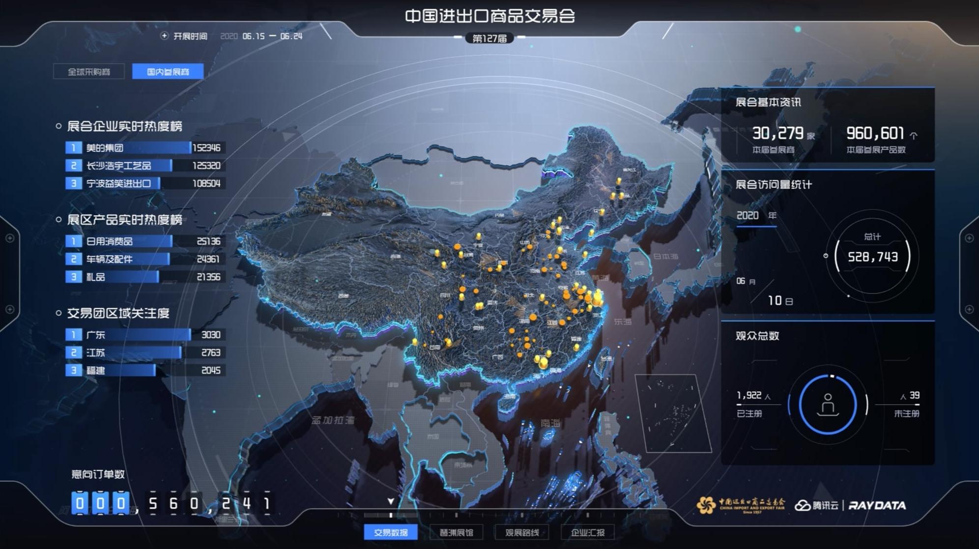 可视化大屏c位图:​地理信息之伟大中国,谁说地图都长的一样