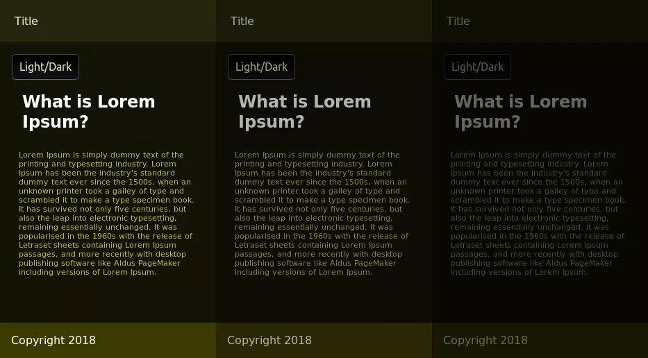 A dark theme
