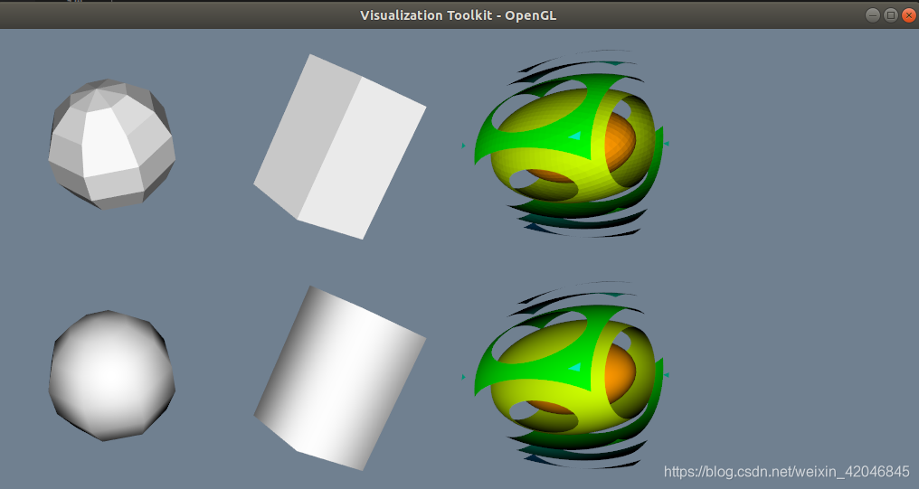 python VTK example （8）--多窗口联动 & 平滑处理_setinterpolationtoflat-CSDN博客