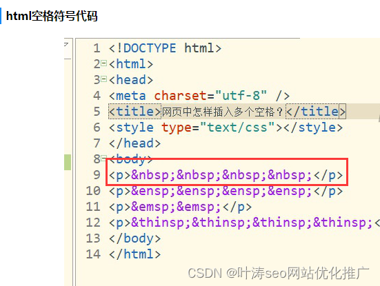 HTML空格符号与王者荣耀空白代码详解-CSDN博客
