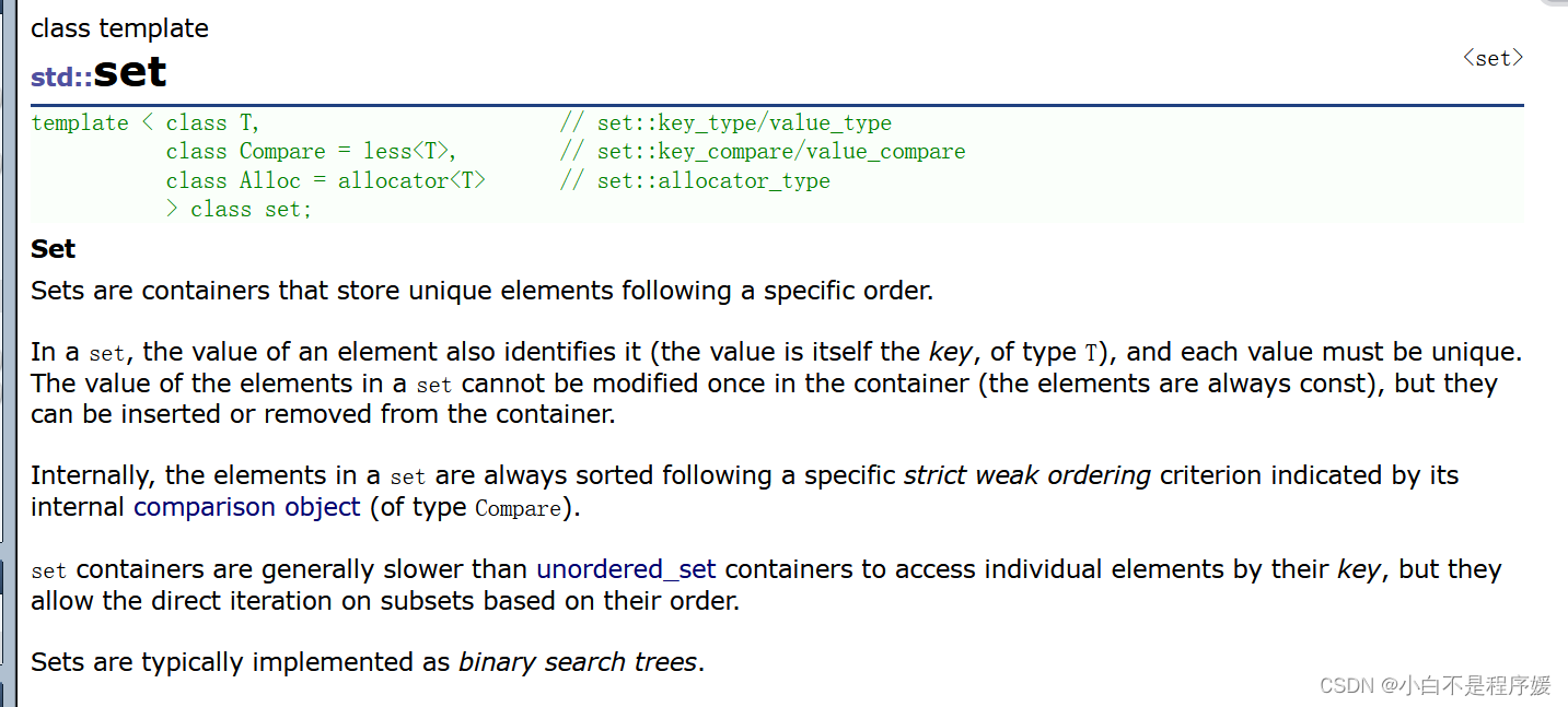 【C++干货铺】STL中set和map的介绍和使用-CSDN博客
