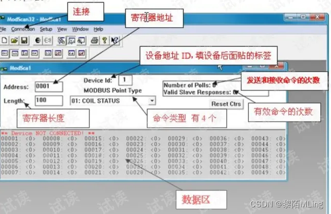 Modbus协议基于modscan 的设备数据收发过程模拟插图9 1