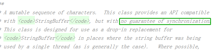 StringBuilder源码注释