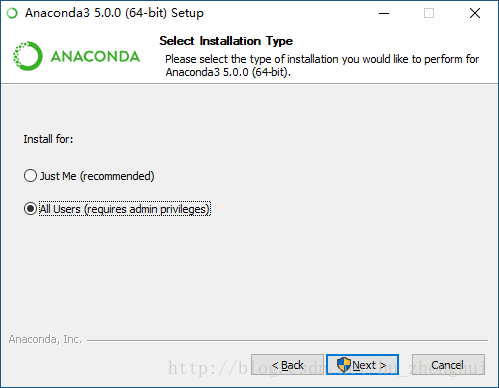 Select Installation Type