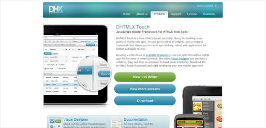 DHTMLX Touch