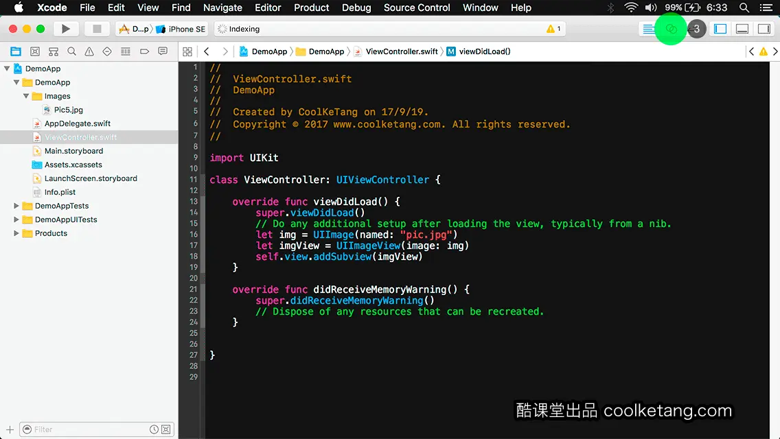 互动教程 for Xcode9 & Swift4-酷课堂