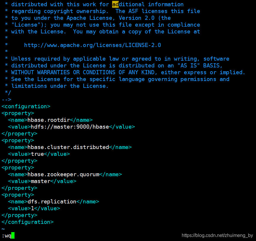hbase-site.xml文件