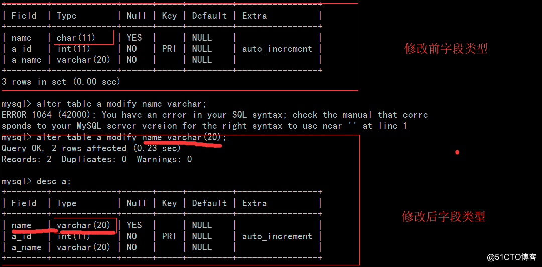 mysql第三天学习笔记总结