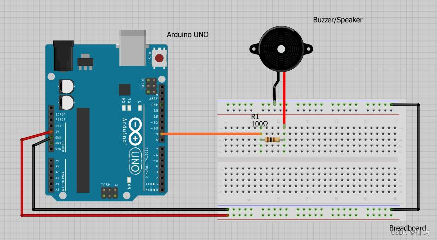 使用蜂鸣器模块（压电扬声器）使用ARDUINO UNO_蜂鸣器接arduino-CSDN博客