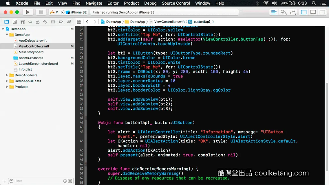 互动教程 for Xcode9 & Swift4-酷课堂