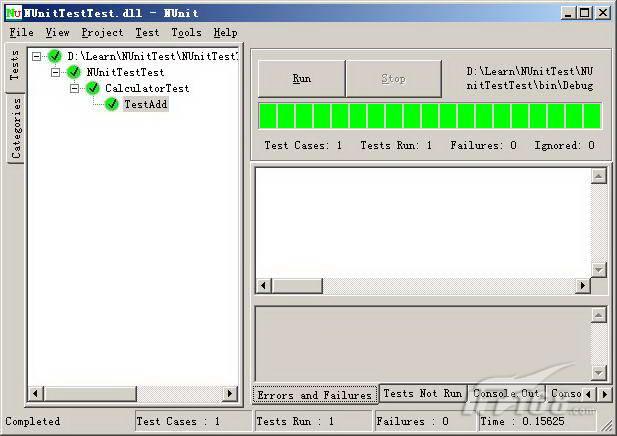 一步一步学NUnit