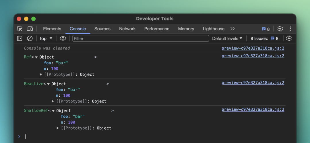 在 Console 中更直观地展示 Reactive Objects_chrome enable custom formatters-CSDN博客