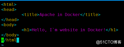Docker 容器部署Apache静态网站