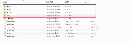 CMC工程文件结构