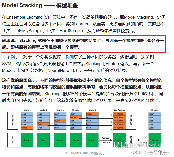 模型融合之模型堆叠_堆叠模型-CSDN博客
