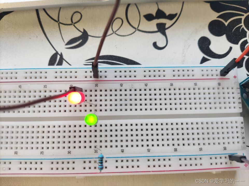 Arduino学习篇记录2.1——面包板点亮发光二极管_面包板led灯叫什么-CSDN博客