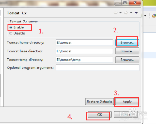 如何配置JDK1.7+tomcat7.0+MyEclipse10.7的环境
