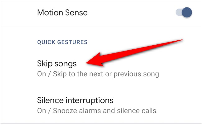 Google Pixel 4 Select Skip Song