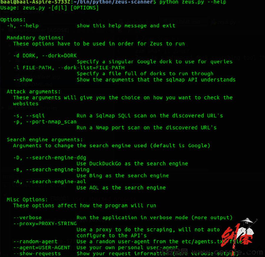 Zeus-Scanner 宙斯漏洞扫描器 一款开源漏洞扫描工具
