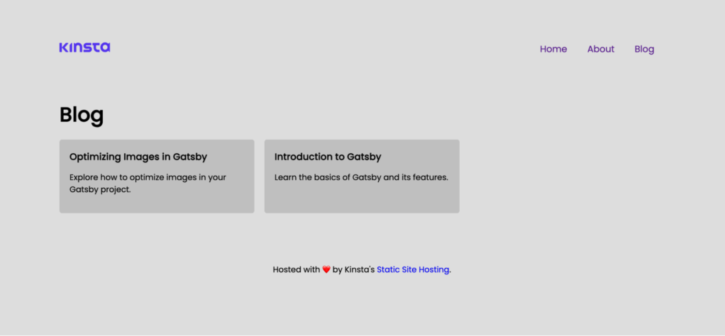 显示通过 GraphQL 获取的博客文章
