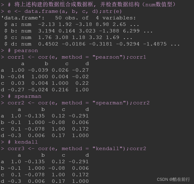 【R统计】R语言相关性分析及其可视化_r语言计算矩阵x的相关系数-CSDN博客