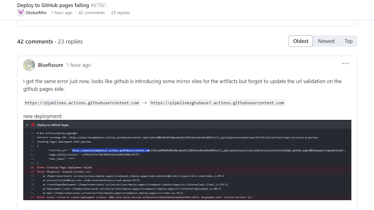 【Github Page】报错 Error: Creating Pages deployment failed Error ...
