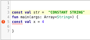kotlin interview questions const val
