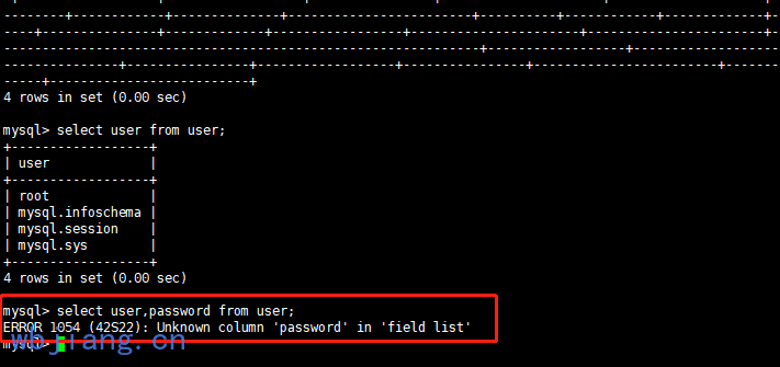 mysql8 user表没有password列
